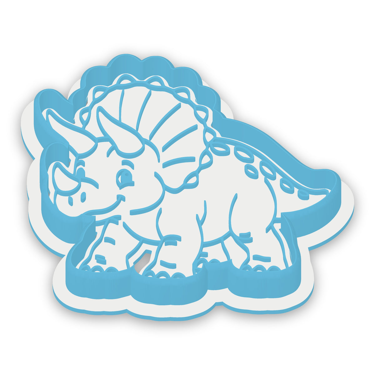 Triceratops assembled cutter and embosser