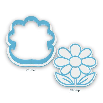 Daisy separate cookie cutter and matching embosser
