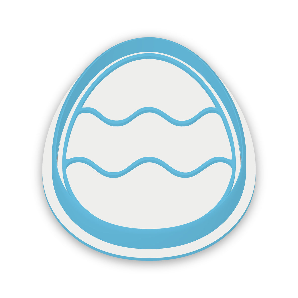 Patterned Egg assembled cutter and embosser
