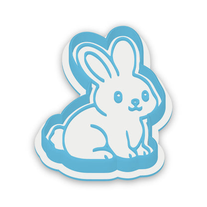 Sitting Bunny assembled cutter and embosser