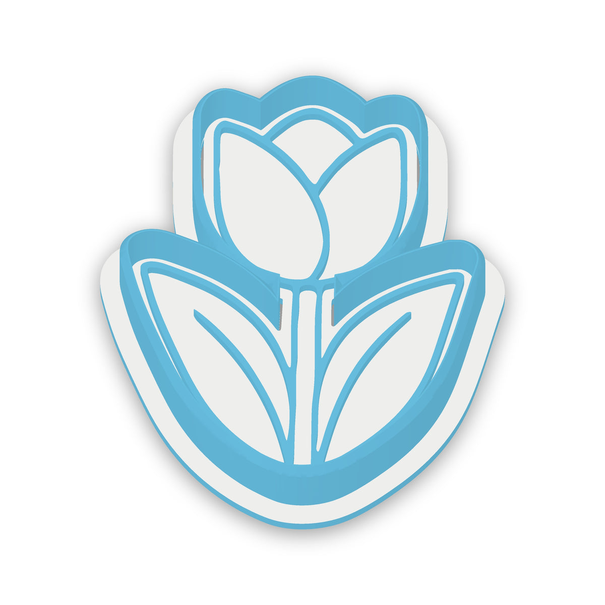 Tulip assembled cutter and embosser