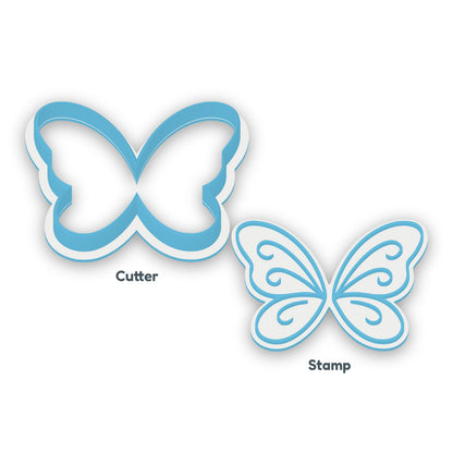 Fairy Wings separate cookie cutter and matching embosser