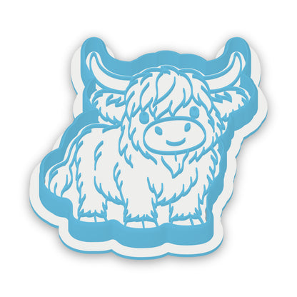 Highland Cow assembled cutter and embosser