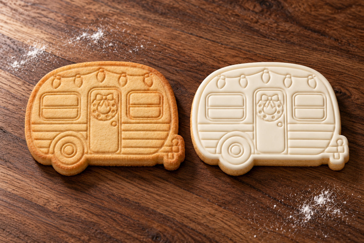 Festive Caravan cookie cutter and embosser set - image 3