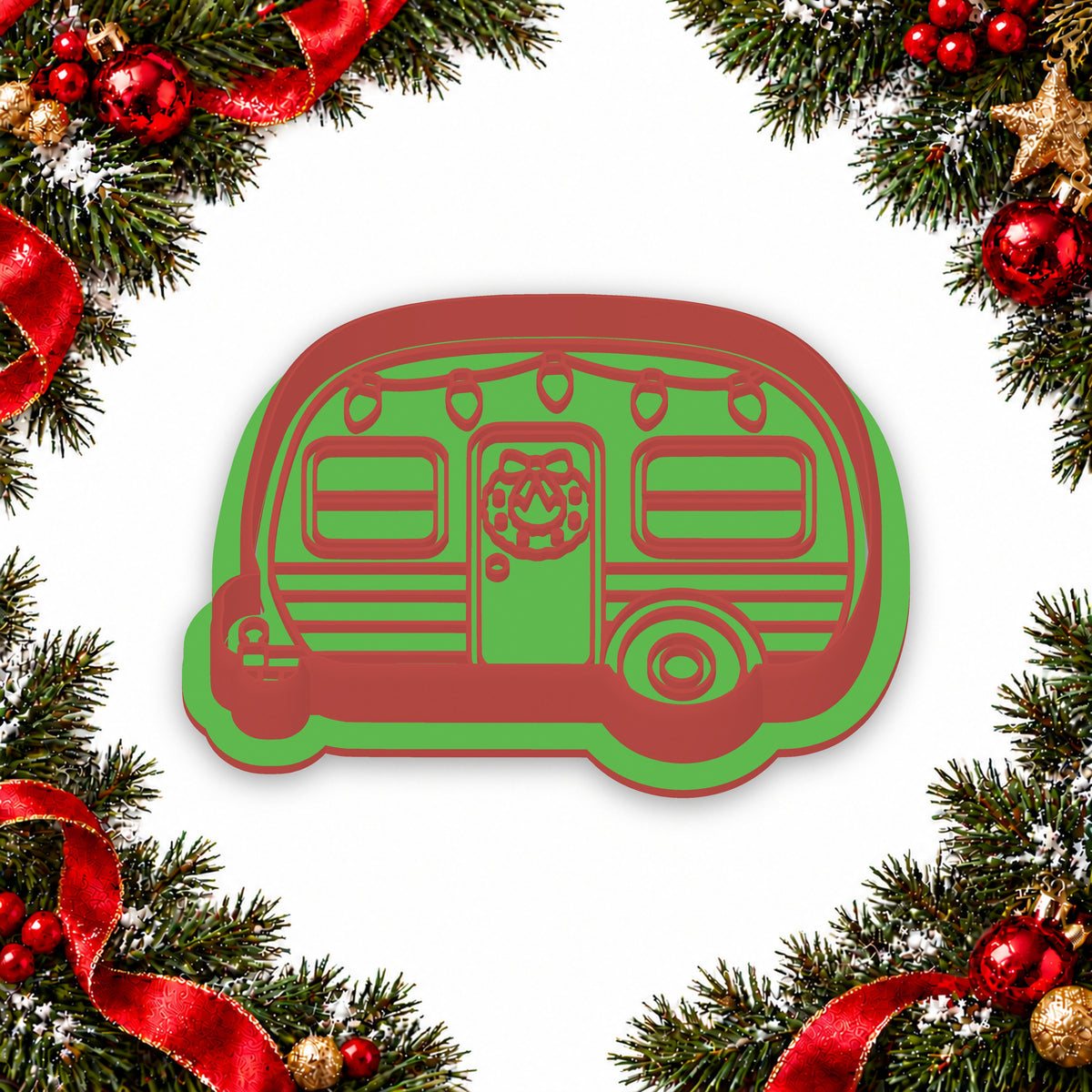 Festive Caravan cookie cutter and embosser set - image 4