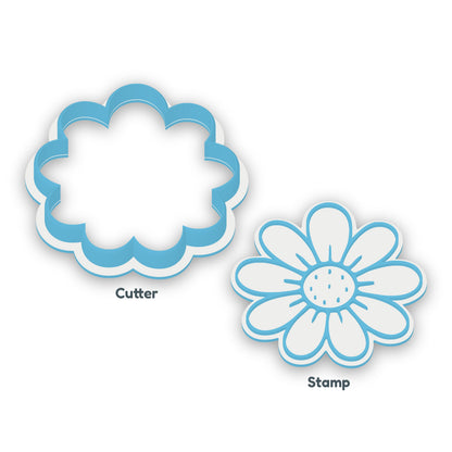 Daisy separate cookie cutter and matching embosser