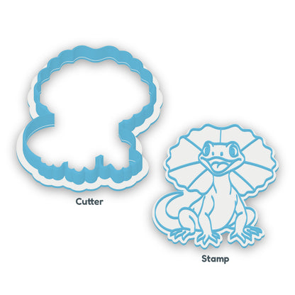 Frill-necked Lizard Cookie Cutter & Embosser Set
