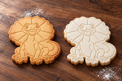 Frill-necked Lizard Cookie Cutter & Embosser Set