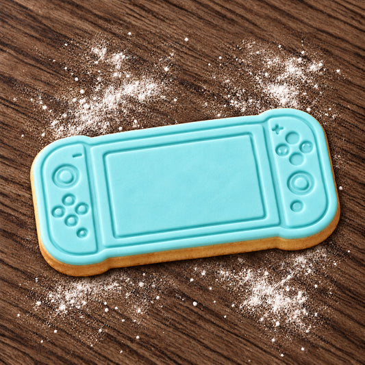 Nintendo Switch decorated fondant cookie