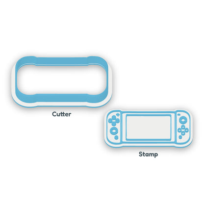 Nintendo Switch separate cookie cutter and matching embosser