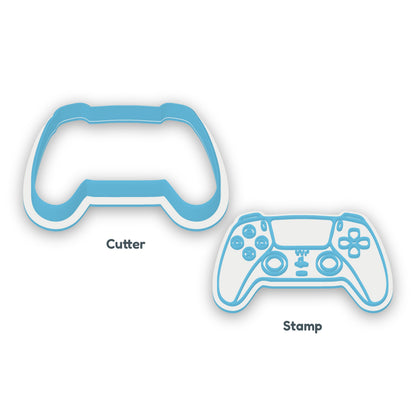PlayStation Controller separate cookie cutter and matching embosser