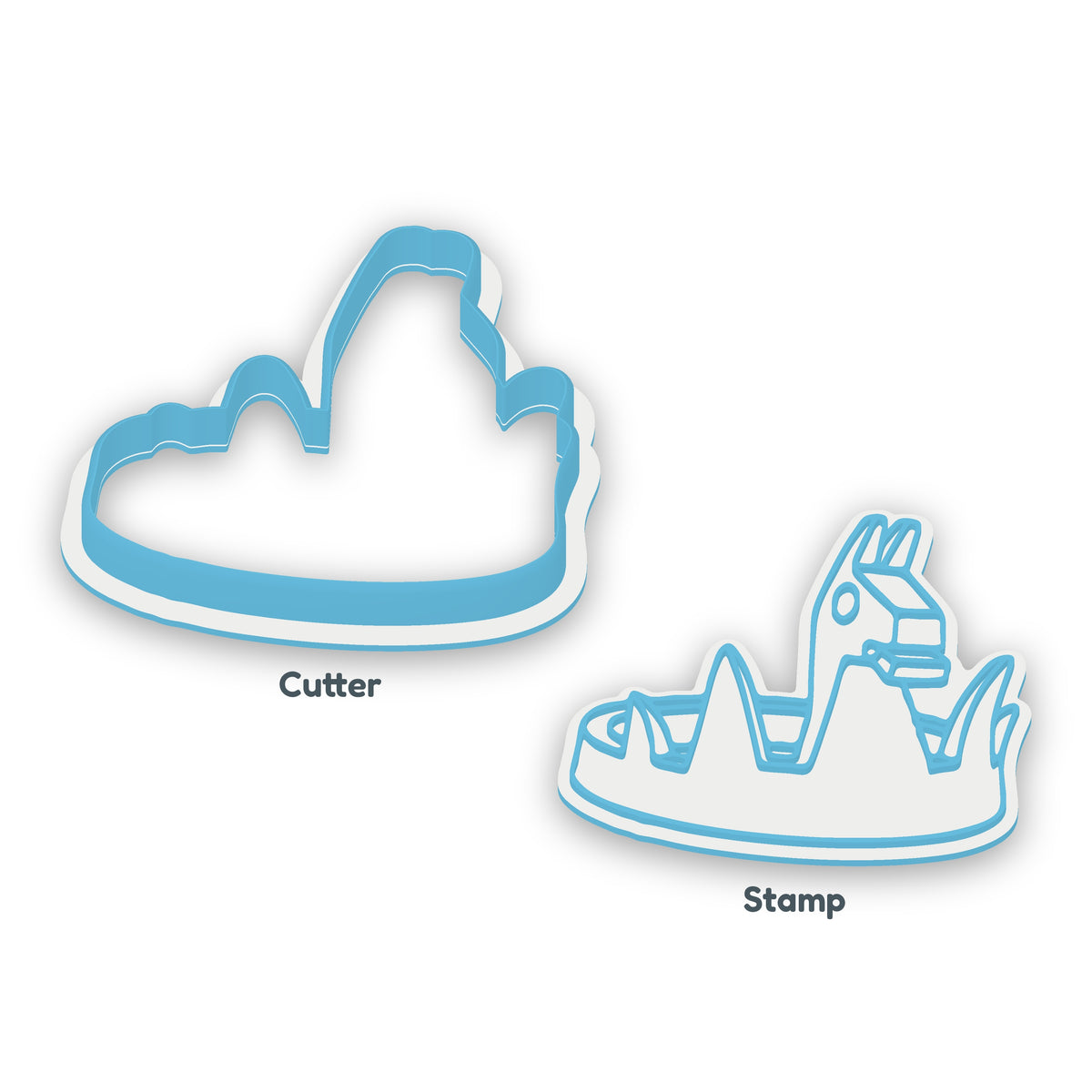 Victory Royale Crown separate cookie cutter and matching embosser