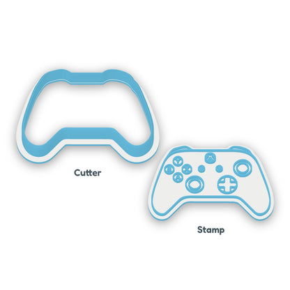 Xbox Controller separate cookie cutter and matching embosser