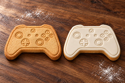 Xbox Controller plain and white fondant cookie examples