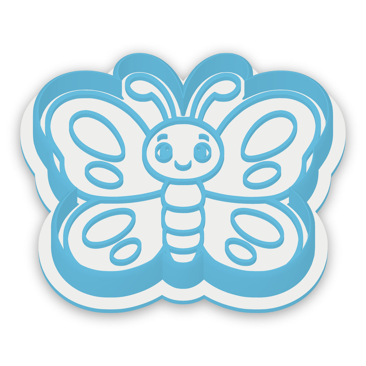 Butterfly assembled cutter and embosser