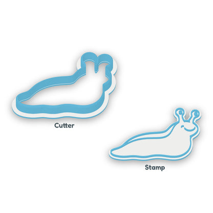 Slug separate cookie cutter and matching embosser