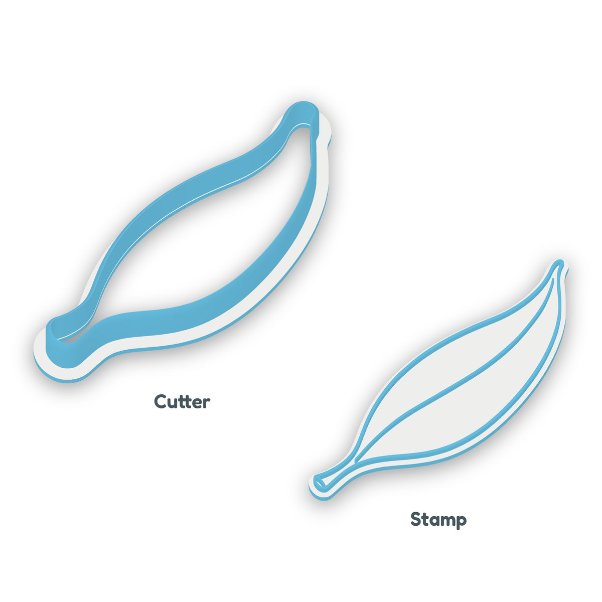 Gum Leaf Cookie Cutter & Embosser Set