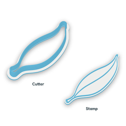 Gum Leaf Cookie Cutter & Embosser Set