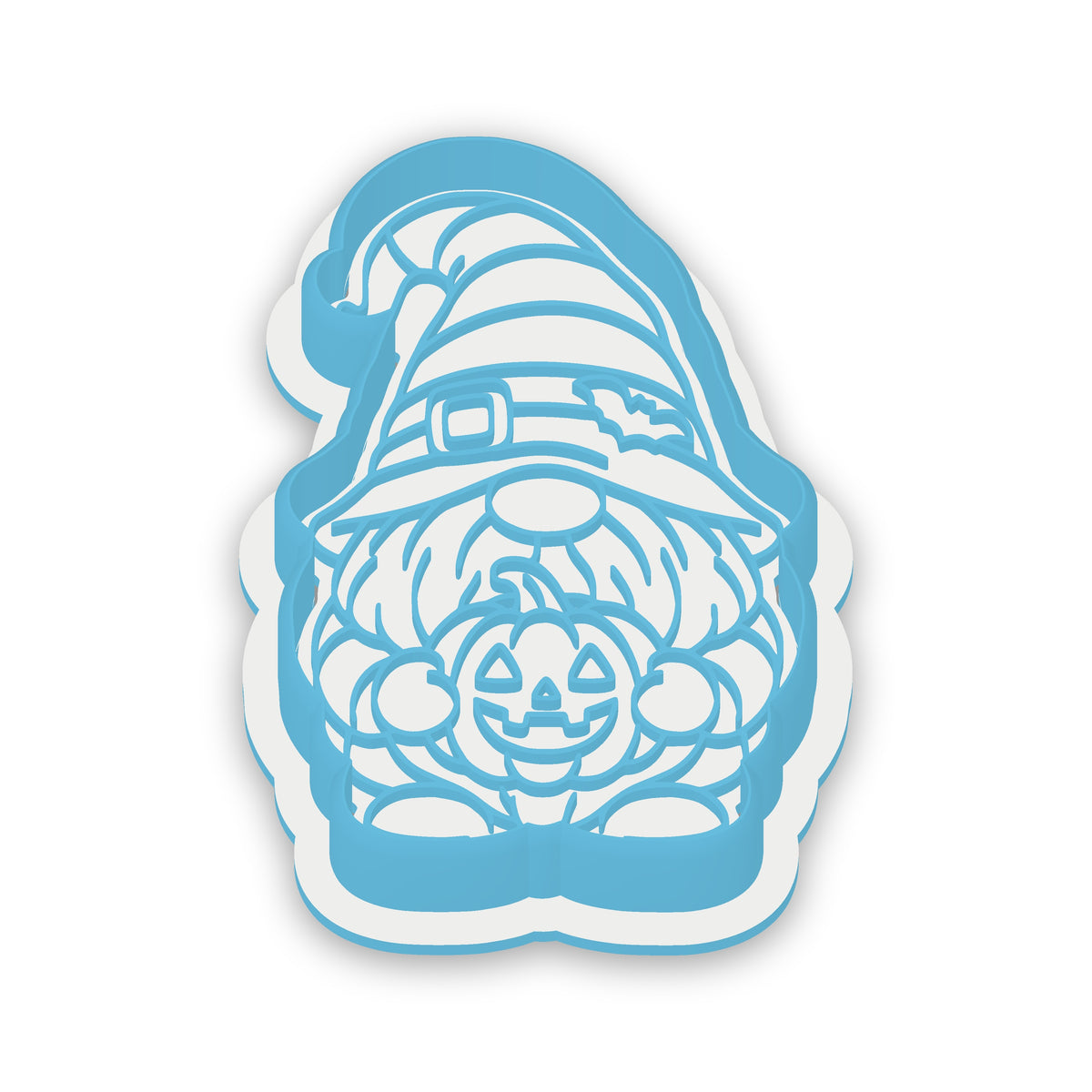 Halloween Gnome assembled cutter and embosser