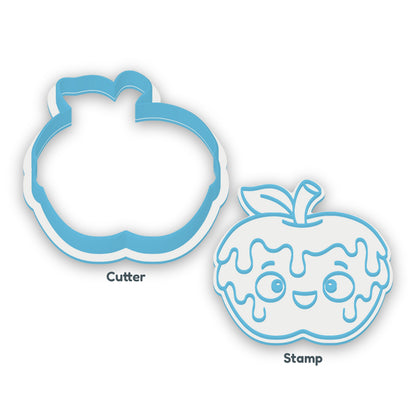 Poison Apple separate cookie cutter and matching embosser