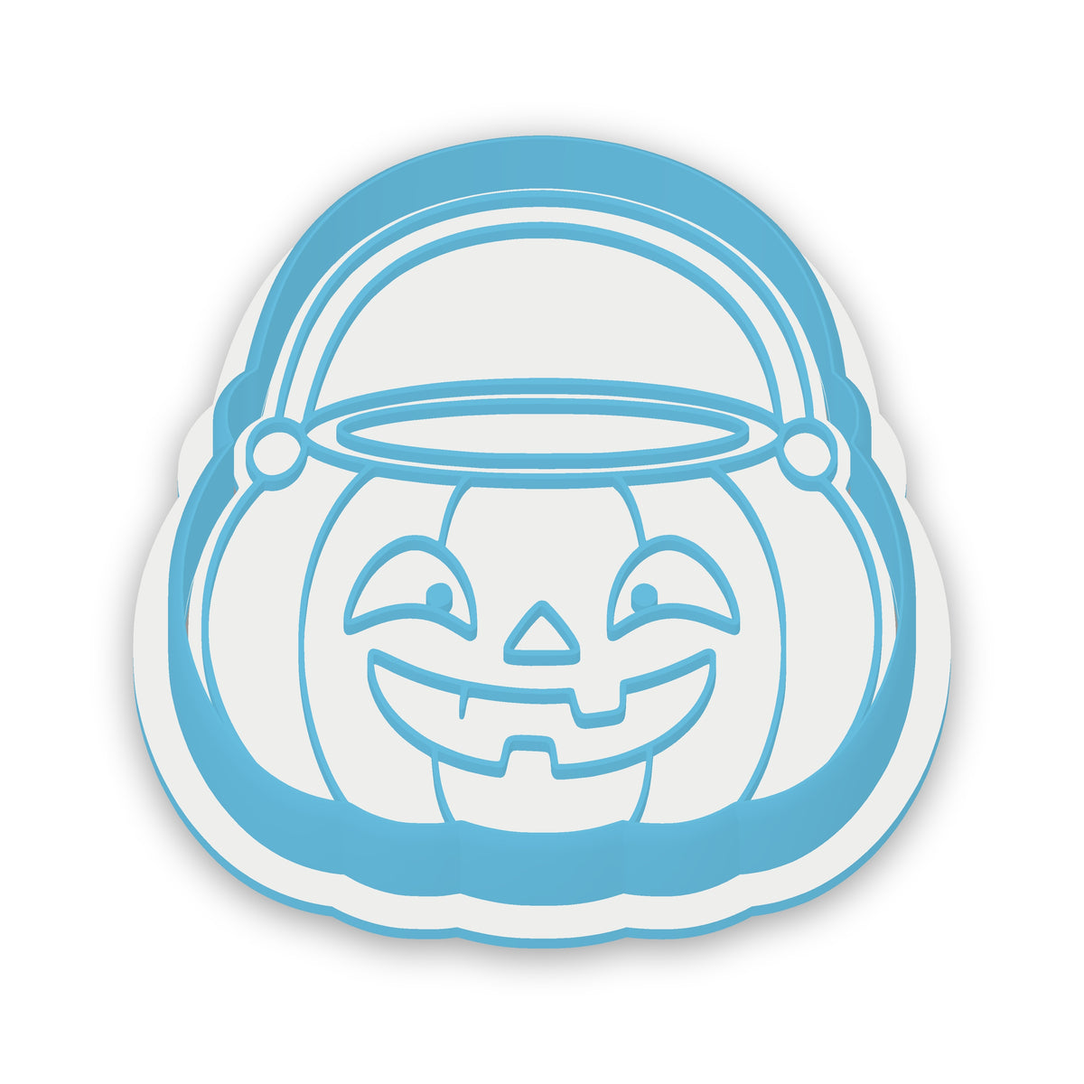 Pumpkin Treat Bucket assembled cutter and embosser