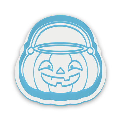 Pumpkin Treat Bucket assembled cutter and embosser