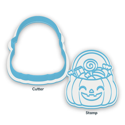 Trick Or Treat Bag separate cookie cutter and matching embosser