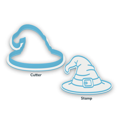 Witch Hat separate cookie cutter and matching embosser