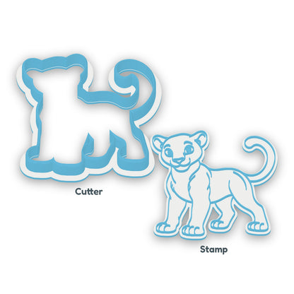 Black Panther separate cookie cutter and matching embosser