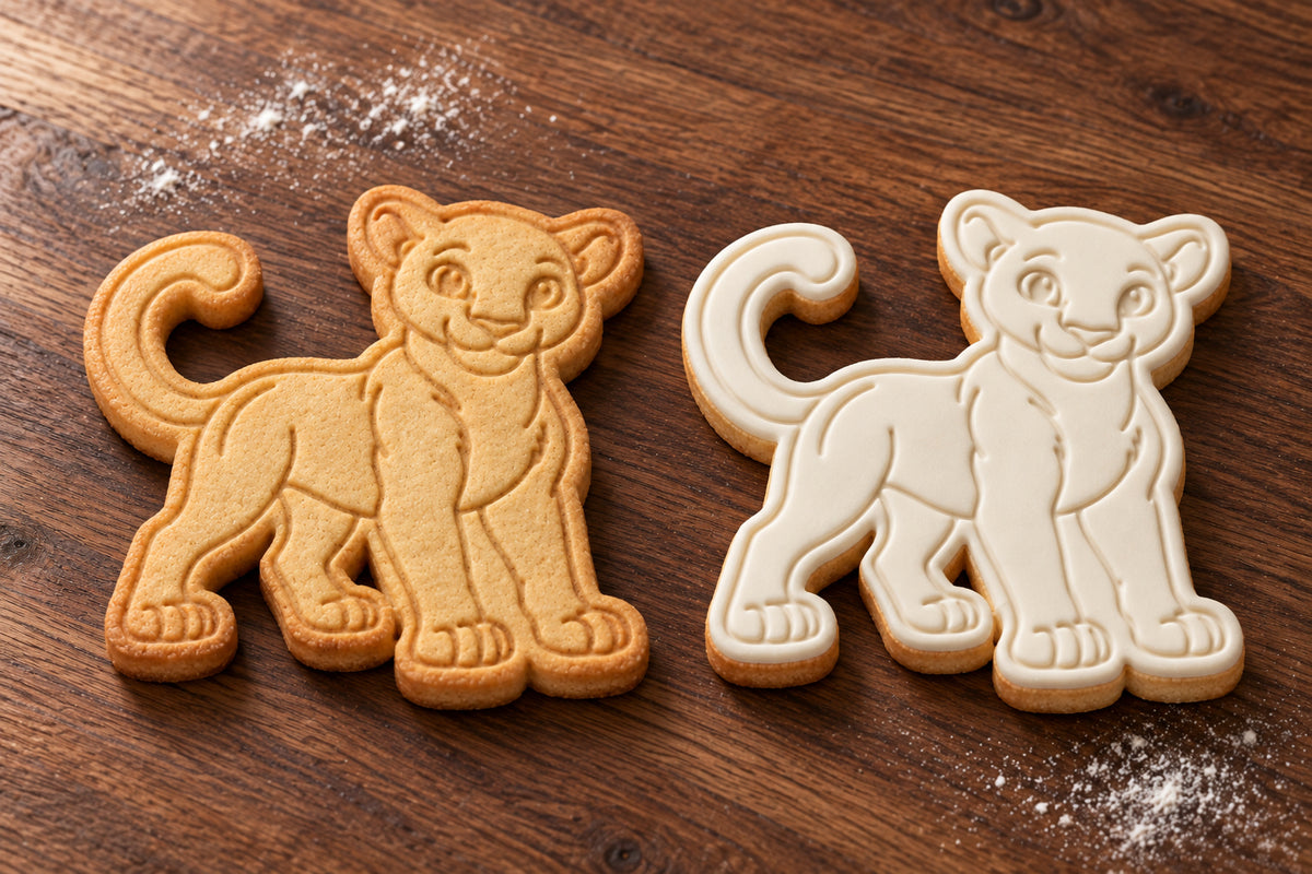 Black Panther plain and white fondant cookie examples