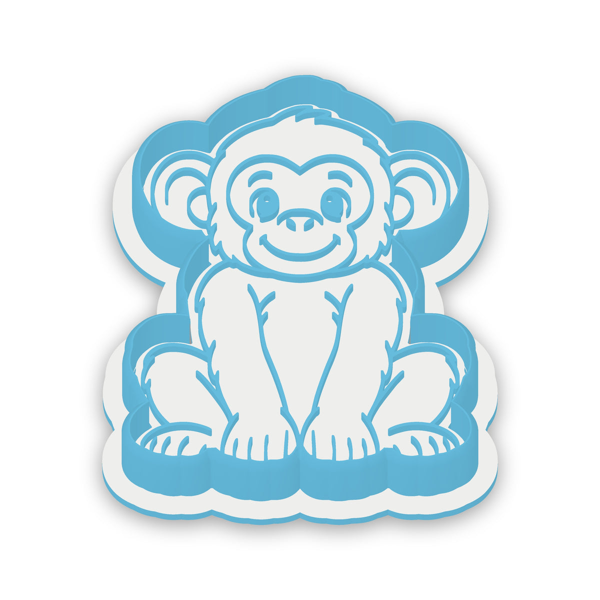 Chimpanzee assembled cutter and embosser