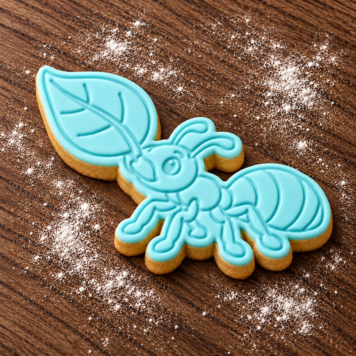 Leafcutter Ant decorated fondant cookie