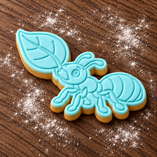 Leafcutter Ant decorated fondant cookie