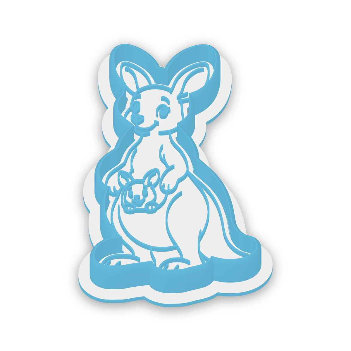 Kangaroo with Joey Cookie Cutter & Embosser Set