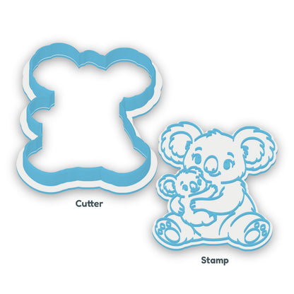 Koala with Baby Cookie Cutter & Embosser Set