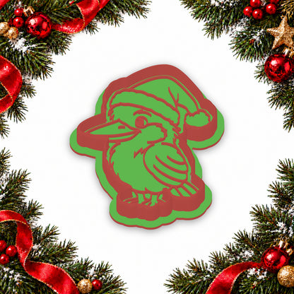 Kookaburra in Santa Hat cookie cutter and embosser set - image 4