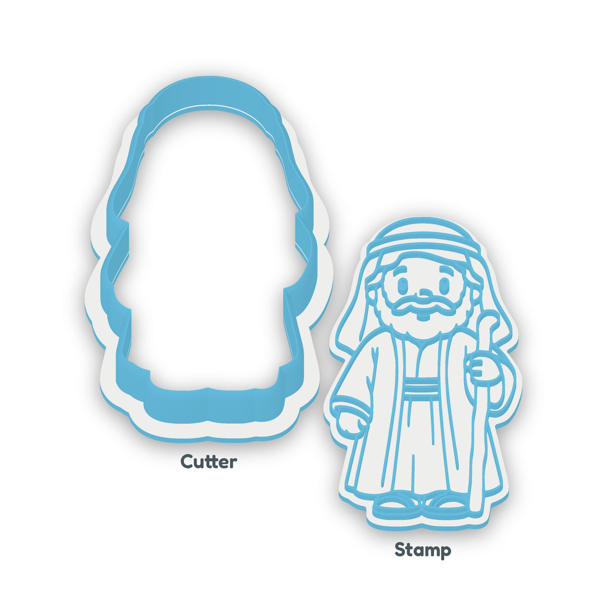 Joseph separate cookie cutter and matching embosser