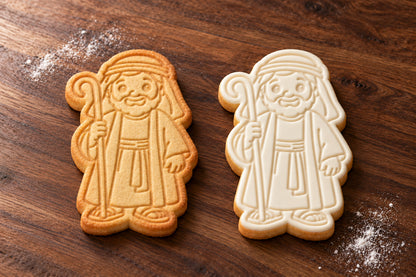 Shepherd plain and white fondant cookie examples