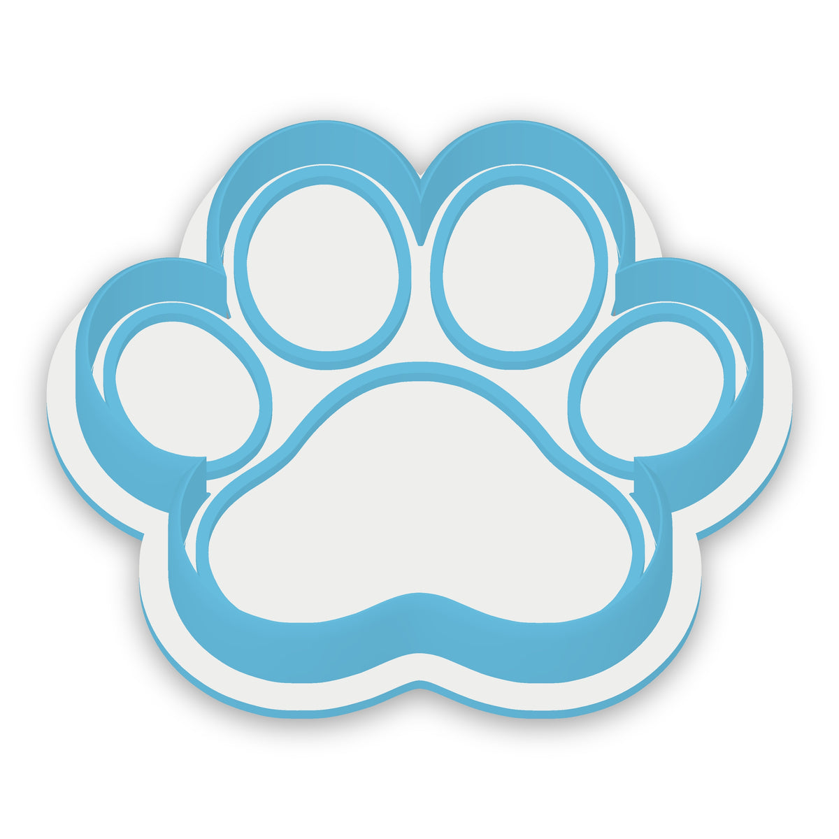 Paw Print assembled cutter and embosser