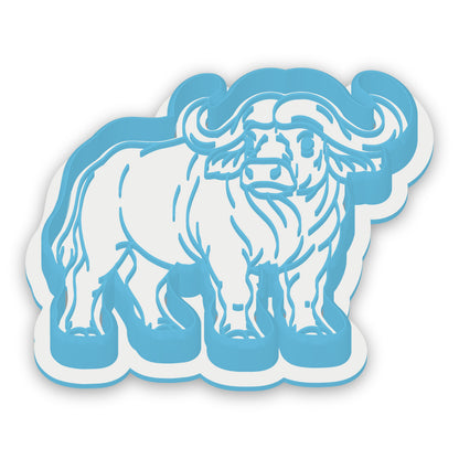 African Buffalo assembled cutter and embosser