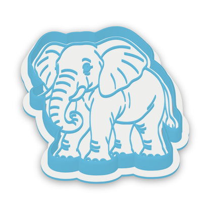 African Elephant assembled cutter and embosser