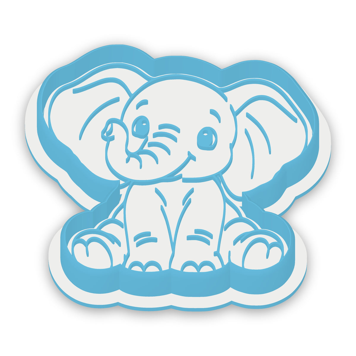 Baby Elephant assembled cutter and embosser