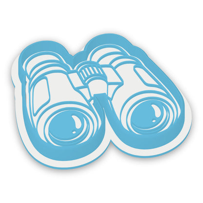 Binoculars assembled cutter and embosser