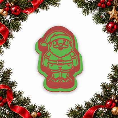 Santa in Thongs cookie cutter and embosser set - image 4