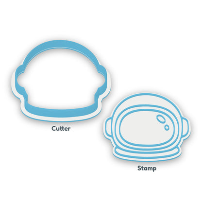 Astronaut Helmet separate cookie cutter and matching embosser