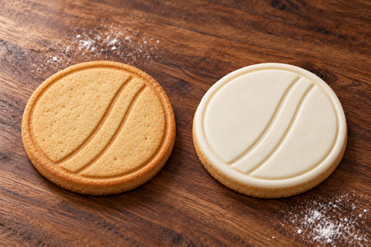 Cricket Ball plain and white fondant cookie examples