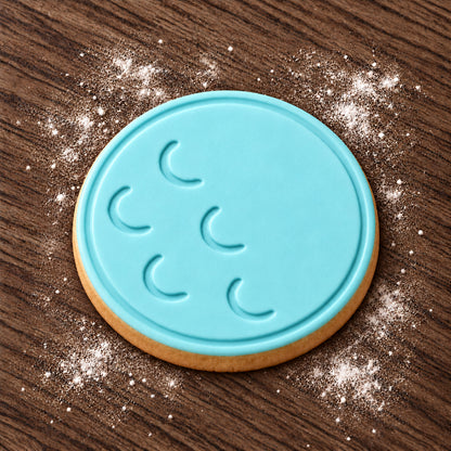 Golf Ball decorated fondant cookie