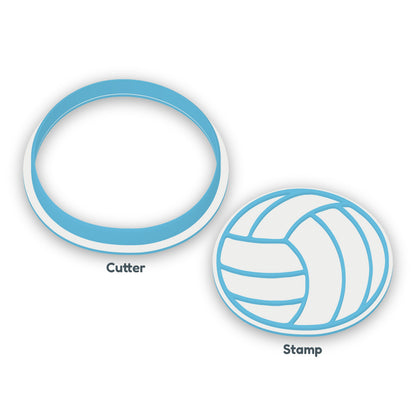 Netball separate cookie cutter and matching embosser