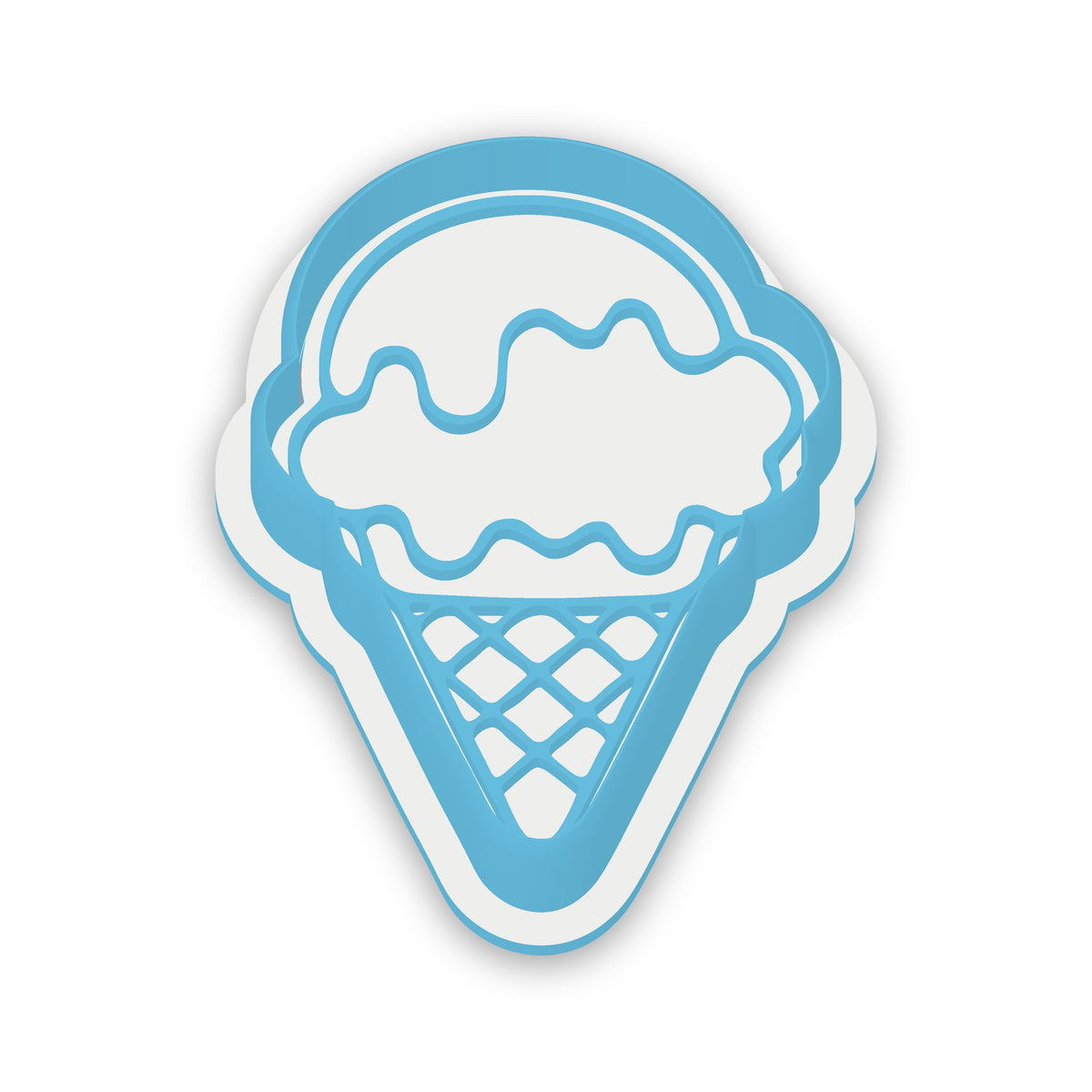 Ice Cream Cone assembled cutter and embosser
