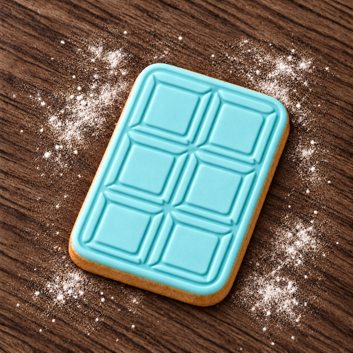 Chocolate Bar decorated fondant cookie